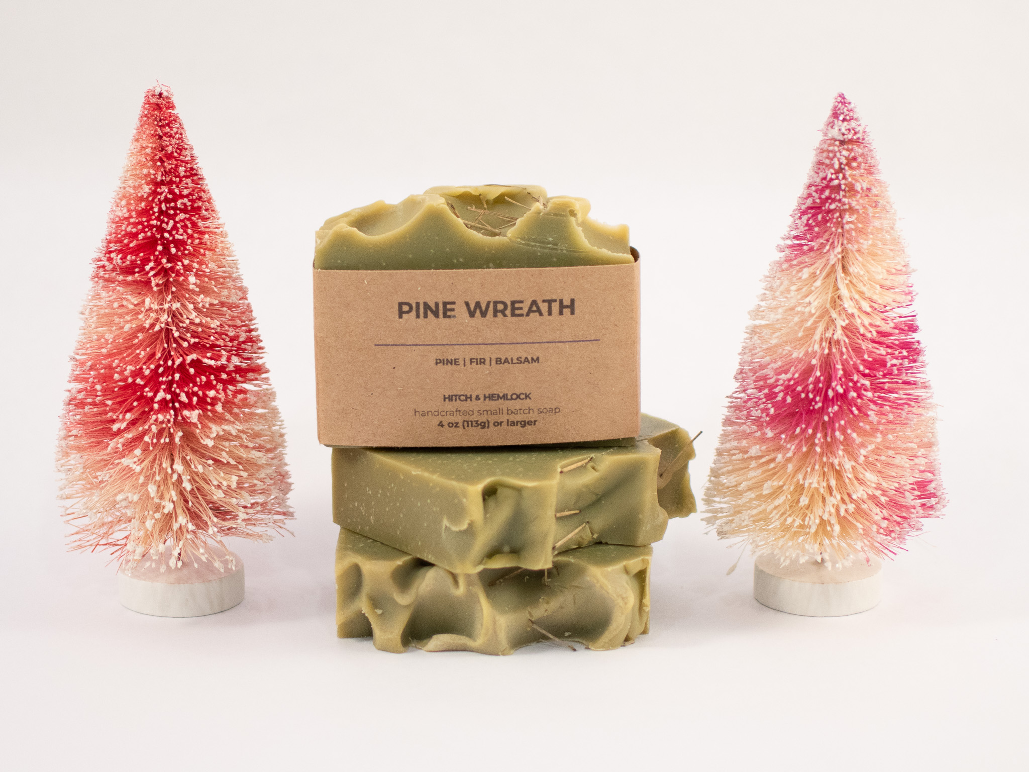 Pine Wreath Christmas Green Soap