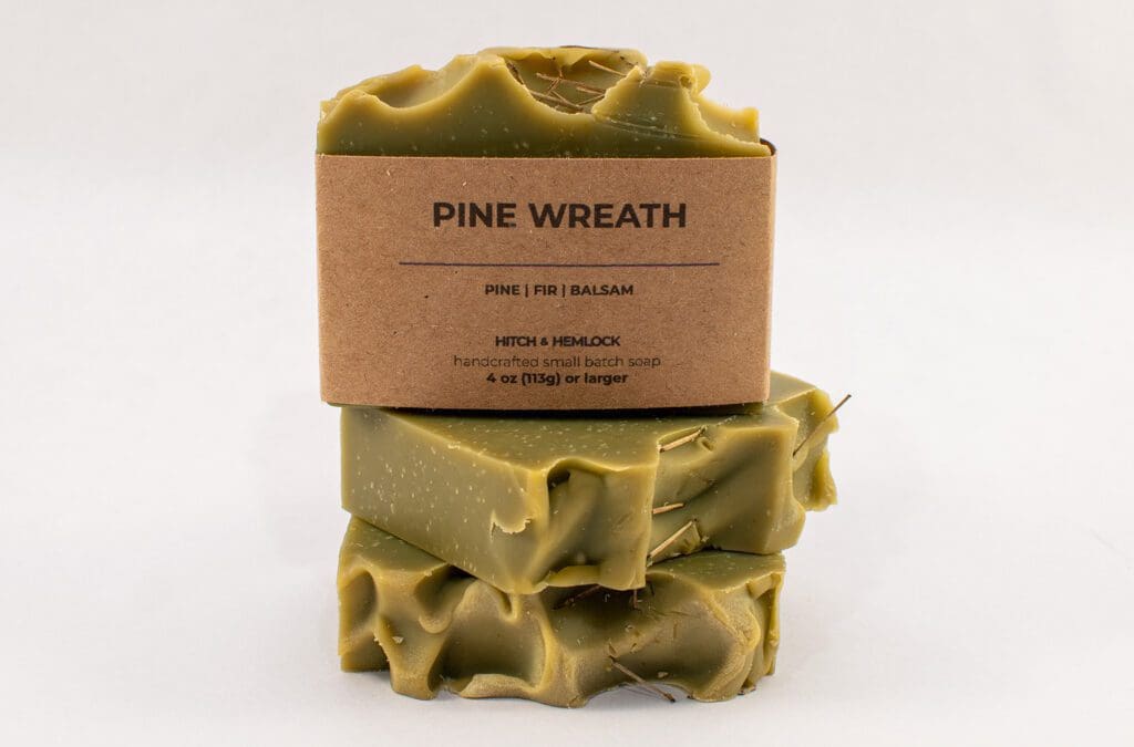Pine Wreath Christmas Green Soap