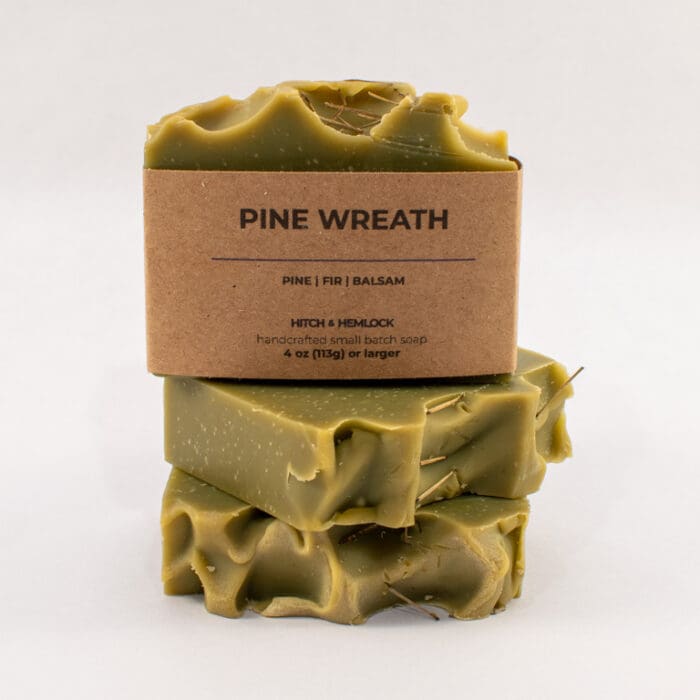 Pine Wreath Christmas Green Soap
