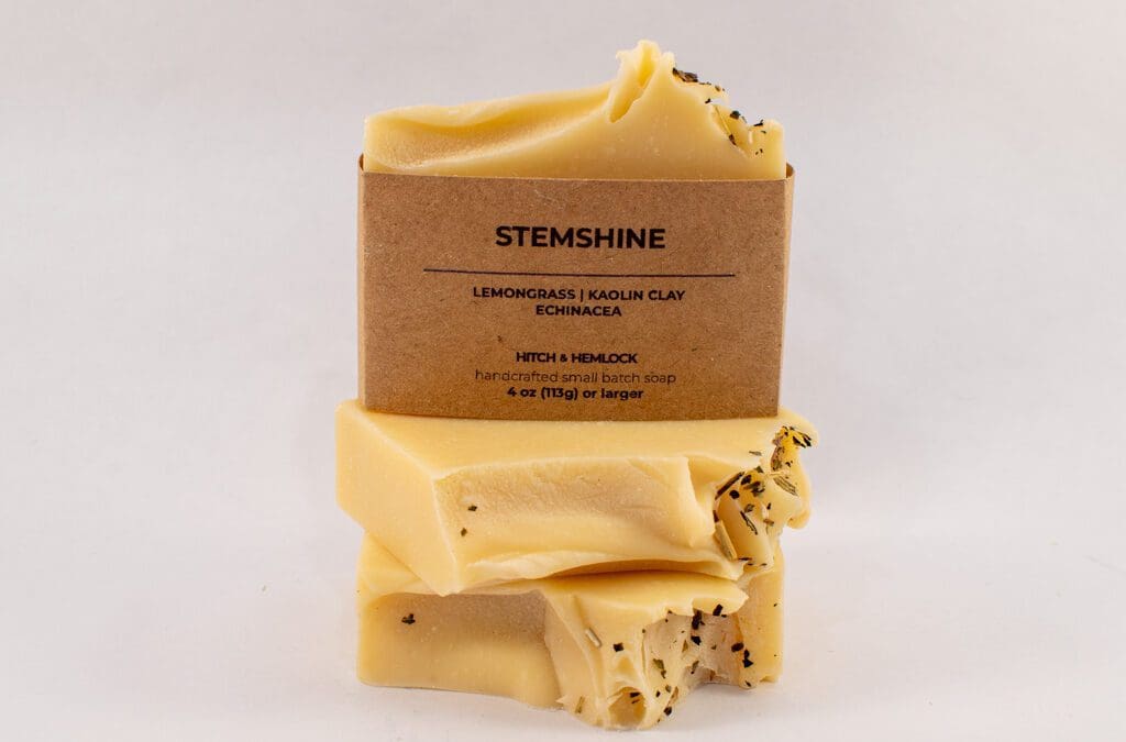 3 bars of Stemshine Lemongrass soap