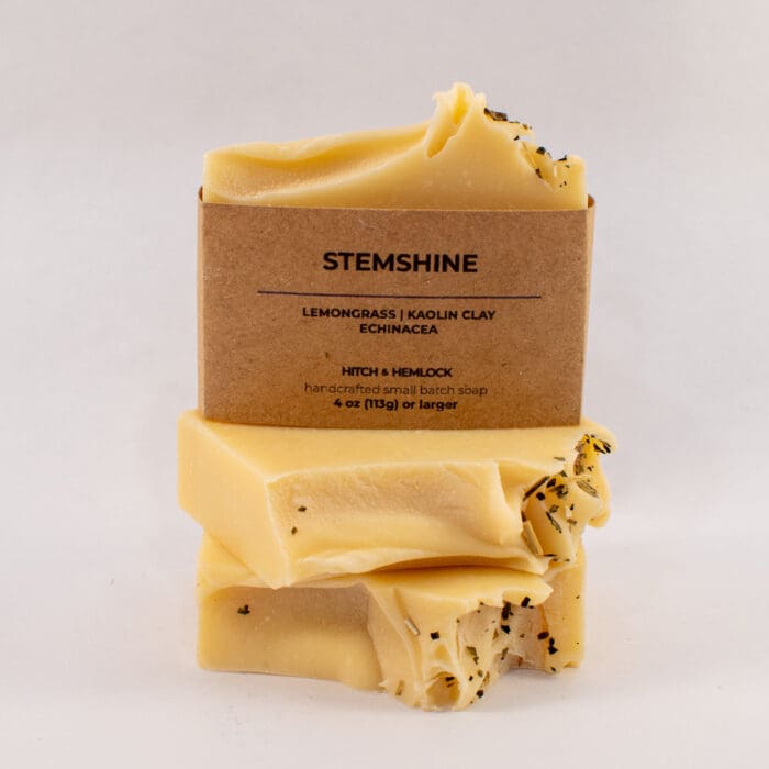 3 bars of Stemshine Lemongrass soap