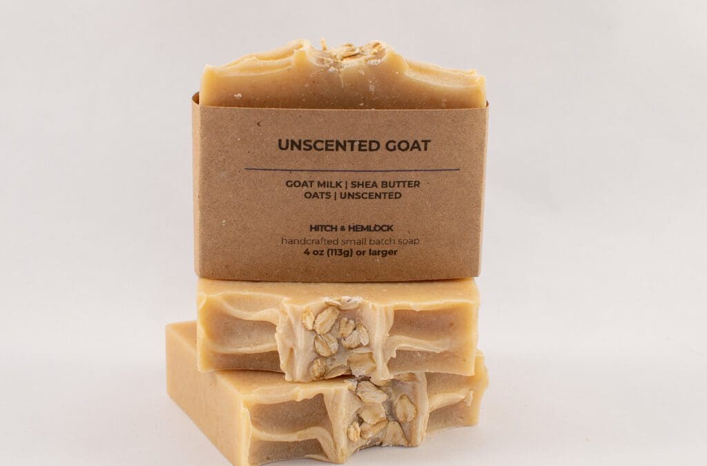 Unscented Goat Milk Oatmeal Cold Processed Soap