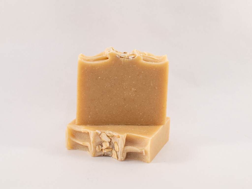 Unscented Goat Milk Oatmeal Cold Processed Soap