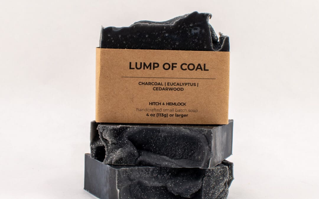 Lump of Coal Eucalyptus Cedarwood Charcoal soap