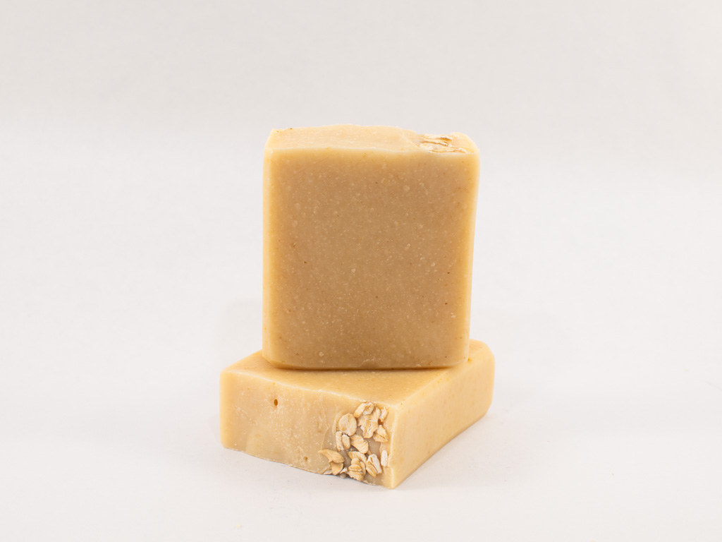 Oat and earth triple butter soap unscented oatmeal