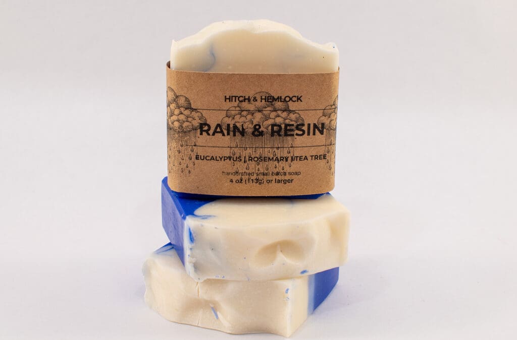 Rain and Resin Blue eucalyptus soap